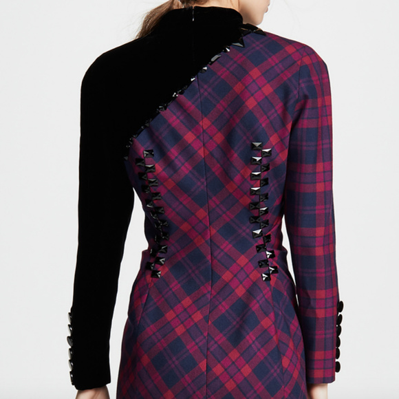 Marc Jacobs Embellished tartan wool Runway dress - Picture 8 of 17